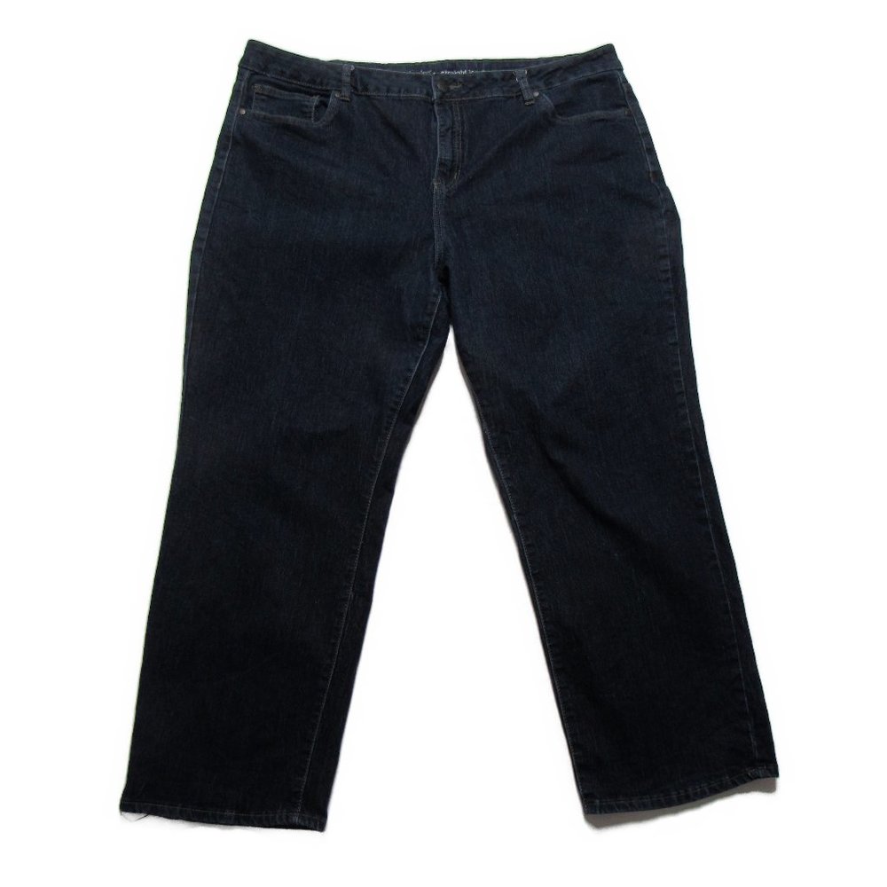 Avenue - Straight Leg Jeans - Size 24 Petite